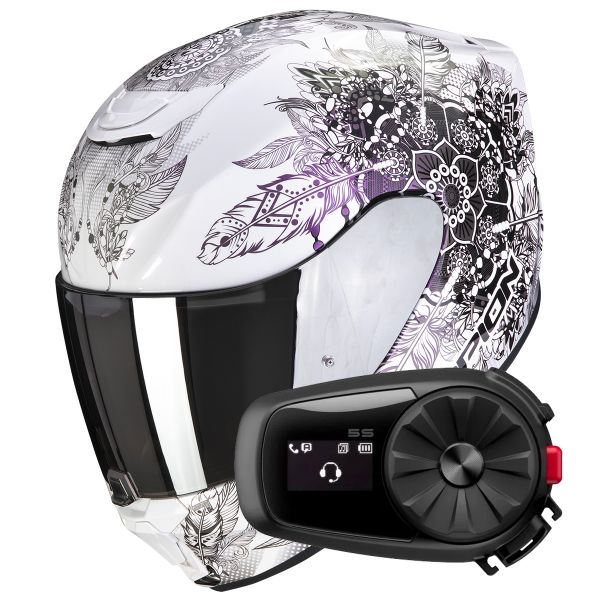 Integral Scorpion Exo 391 Dream White Chameleon + Kit Bluetooth 5S