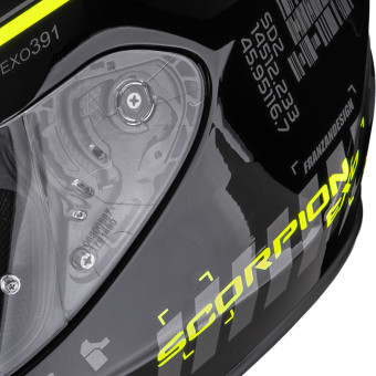 Scorpion Exo 391 Iron Black Neon Yellow
