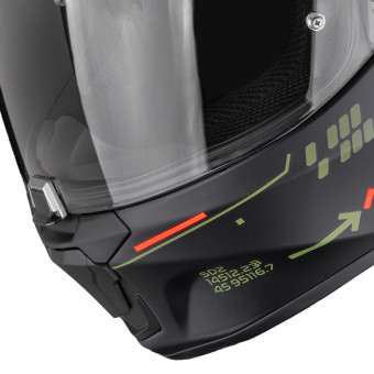 Scorpion Exo 391 Iron Matt Black Green Red