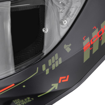Scorpion Exo 391 Iron Matt Black Green Red