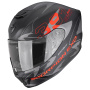 Casque Integral Scorpion Exo 391 Key Matt Black Silver Red