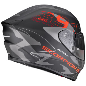Scorpion Exo 391 Key Matt Black Silver Red