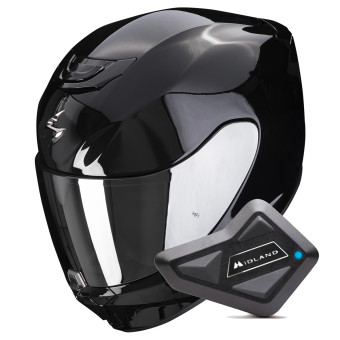 Integral Scorpion Exo 391 Solid Black + Kit bluetooth BT Mini
