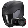 Casque Integral Scorpion Exo 391 Solid Matt Black + Kit Bluetooth 5S