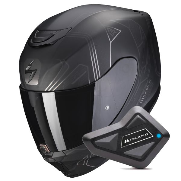 Integral Scorpion Exo 391 Spada Matt Black Chameleon + Kit bluetooth BT Mini