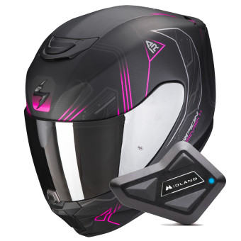 Integral Scorpion Exo 391 Spada Matt Black Pink + Kit bluetooth BT Mini