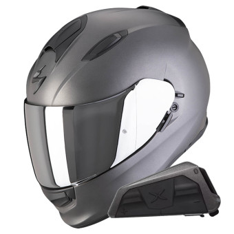 Integral Scorpion Exo 491 Anthrazit Matt + Bluetooth-Kit Exo-Com Link-1