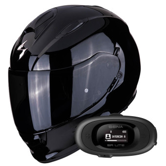 Integral Scorpion Exo 491 Black + Kit bluetooth 5R Lite
