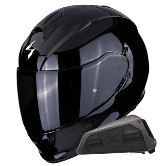 Integral Scorpion Exo 491 Black + Bluetooth-Kit Exo-Com Link-1