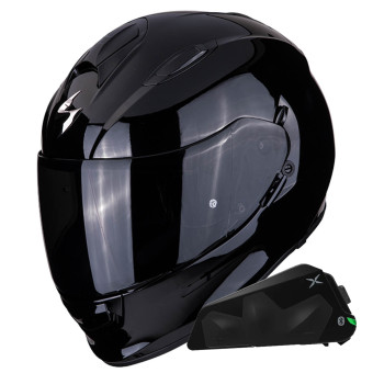 Integral Scorpion Exo 491 Black + Bluetooth-Kit Exo-Com Link-1C