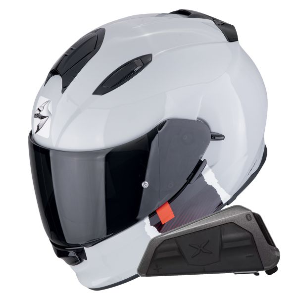 Integral Scorpion Exo 491 Code Grey Red + Bluetooth-Kit Exo-Com Link-1