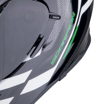 Scorpion Exo 491 Kripta Black Green White + Kit Bluetooth BT Mini