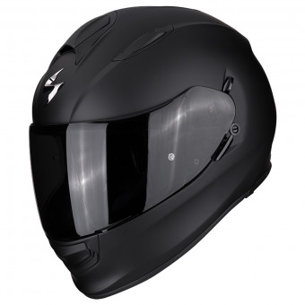 Scorpion Exo 491 Matt Black + Bluetooth-Kit Exo-Com Link-1