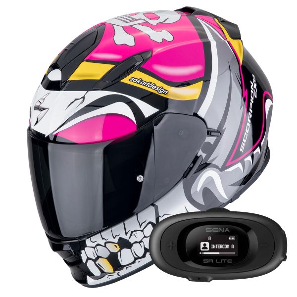 Integral Scorpion Exo 491 Pirate Pink + Kit bluetooth 5R Lite