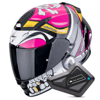 Integral Scorpion Exo 491 Pirate Pink + Kit Bluetooth BT Mini