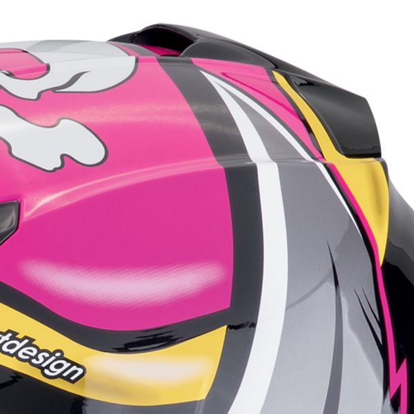 Scorpion Exo 491 Pirate Pink + Bluetooth-Kit Exo-Com Link-1C