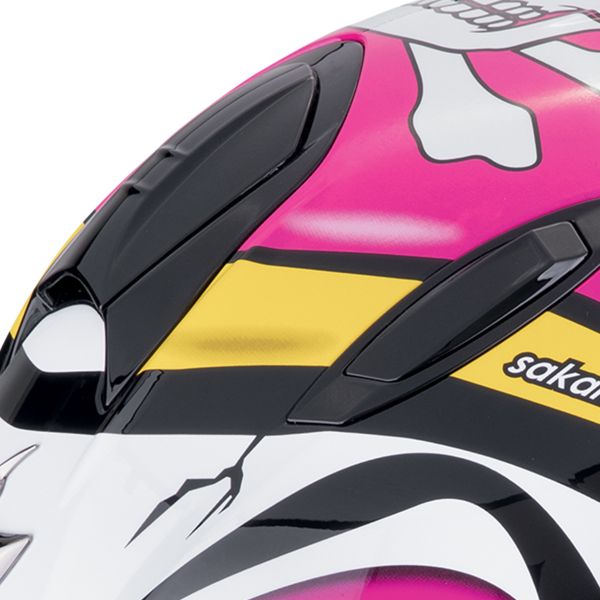 Scorpion Exo 491 Pirate Pink + Bluetooth-Kit Exo-Com Link-1C