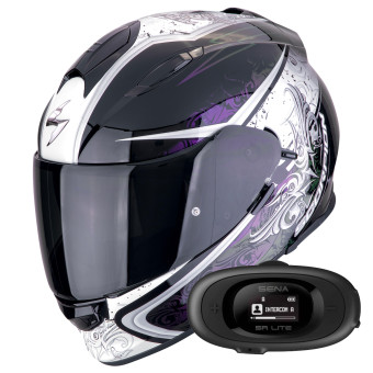 Integral Scorpion Exo 491 Run Black Chameleon + Kit bluetooth 5R Lite