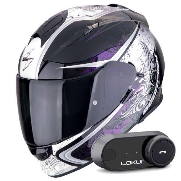 Integral Scorpion Exo 491 Run Black Chameleon + Kit Bluetooth Lokui K30 Integral Scorpion Exo 491 Run Black Chameleon + Kit Bluetooth Lokui K30