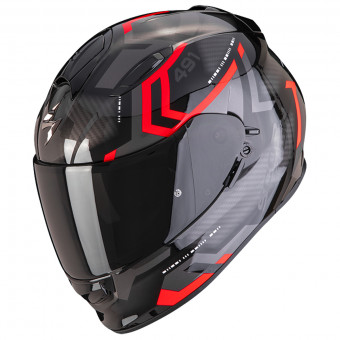 Scorpion Exo 491 Spin Black Red + Kit bluetooth 5R Lite