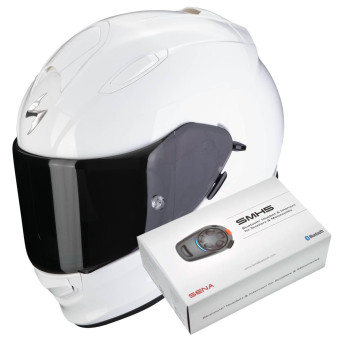 Integral Scorpion Exo 491 White + Kit Bluetooth SMH5