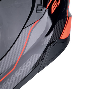 Scorpion Exo 520 Evo Air Lena Black Red + Kit Bluetooth BT Mini