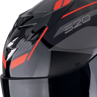 Scorpion Exo 520 Evo Air Lena Black Red + Kit Bluetooth BT Mini