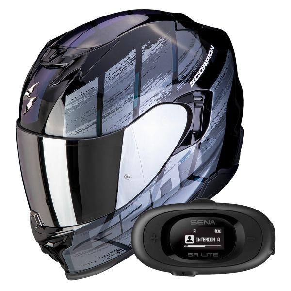 Integral Scorpion Exo 520 Evo Air Maha Black Chameleon + Kit bluetooth 5R Lite