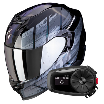 Integral Scorpion Exo 520 Evo Air Maha Black Chameleon + Kit Bluetooth 5S