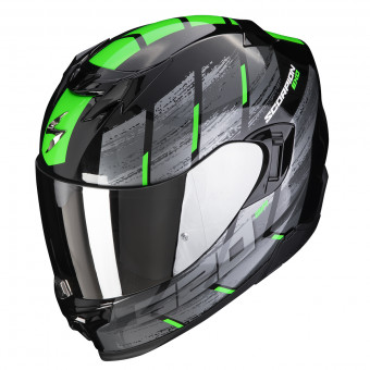 Scorpion Exo 520 Evo Air Maha Black Green + Kit bluetooth 5R Lite