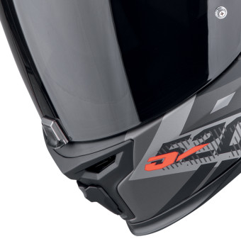 Scorpion Exo 520 Evo Air Ranka Matt Black Red + Kit bluetooth Exo-Com Link-1