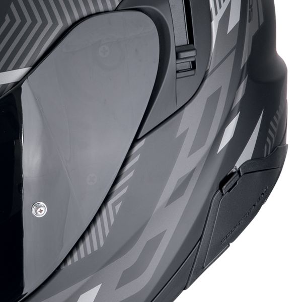 Scorpion Exo 520 Evo Air Ranka Matt Black Red + Kit bluetooth Exo-Com Link-1C