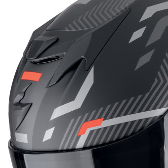 Scorpion Exo 520 Evo Air Ranka Matt Black Red + Kit bluetooth Exo-Com Link-1