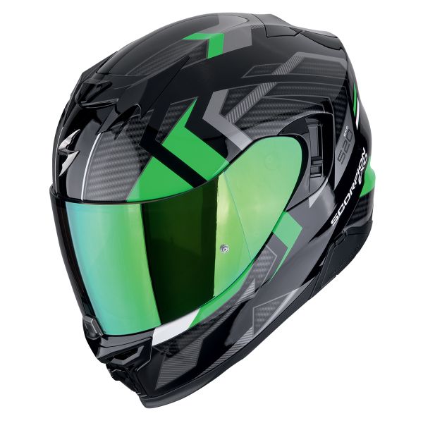 Integral Scorpion Exo 520 Evo Air Sensus Black Green Integral Scorpion Exo 520 Evo Air Sensus Black Green