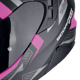 Scorpion Exo 520 Evo Air Sensus Matt Black Pink + Kit bluetooth 5R Lite