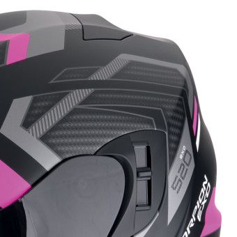 Scorpion Exo 520 Evo Air Sensus Matt Black Pink + Kit bluetooth 5R Lite