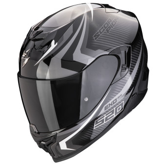 Scorpion Exo 520 Evo Air Terra Black Silver White + Kit Bluetooth 5S Solo