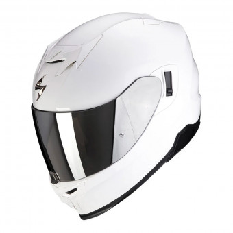 Scorpion Exo 520 Evo Air Solid White + Kit bluetooth Exo-Com Link-1C