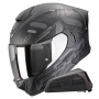 Casque Integral Scorpion Exo 530 Air Fond Matt Black Silver + Kit bluetooth Exo-Com Link-1
