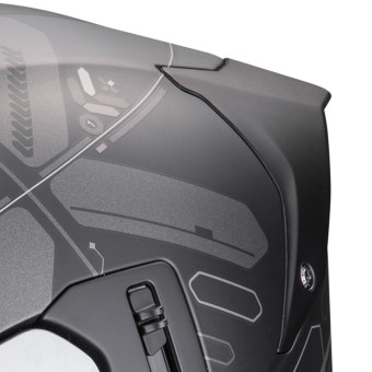 Scorpion Exo 530 Air Fond Matt Black Silver