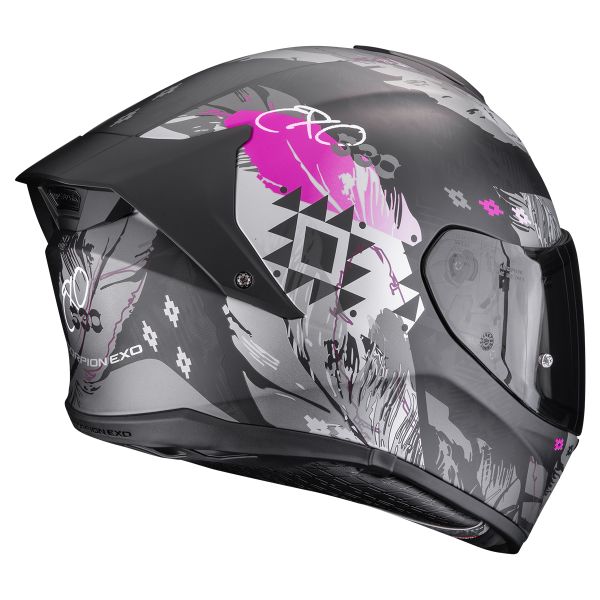 Scorpion Exo 530 Air Hadji Matt Black Pink