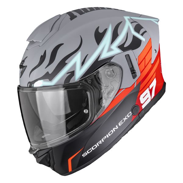 Integral Scorpion Exo 530 Air Jsk 97 Matt Grey Red