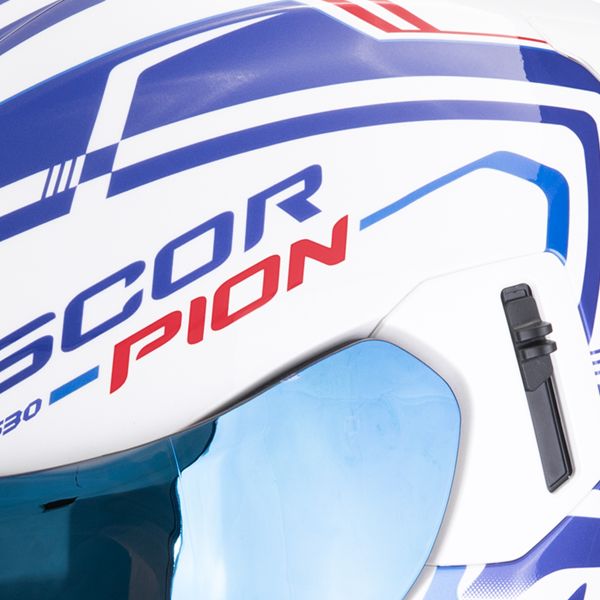 Scorpion Exo 530 Air Slope White Blue Red