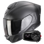 Casque Integral Scorpion Exo 530 Air Solid Matt Black + Kit Bluetooth 5S Solo