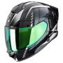 Casque Integral Scorpion Exo 530 Air Theras Black Chameleon White