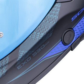 Scorpion Exo 530 Air Theras Matt Black Blue