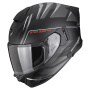Casque Integral Scorpion Exo 530 Air Tigris Black Matt Silver