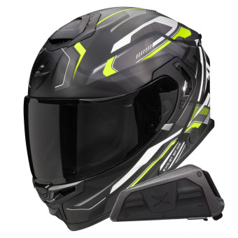 Integral Scorpion Exo GT SP Air Augusta Mat Yellow fluo + Kit bluetooth Exo-Com Link-1