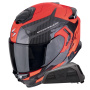 Casque Integral Scorpion Exo GT SP Air Flex Black Red Fluo + Kit bluetooth Exo-Com Link-1