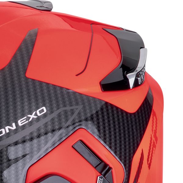 Scorpion Exo GT SP Air Flex Black Red Fluo + Kit bluetooth Exo-Com Link-1C